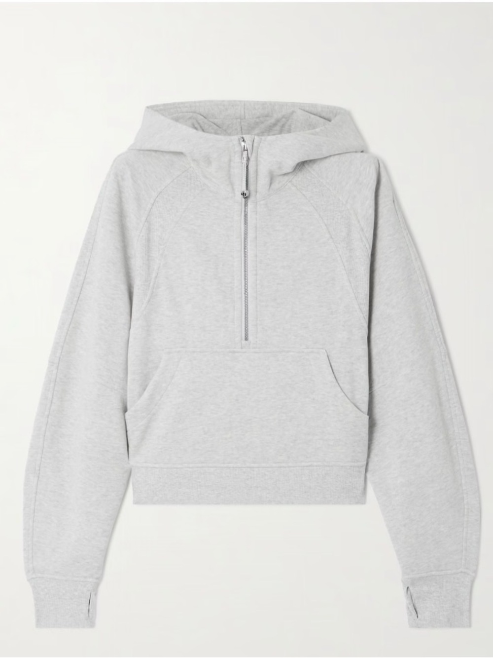 Lululemon scuba oversized half zip hoodie - heathered core ultra light grey